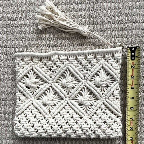 Knit clutch zipper pouch / bag - Picture 3 of 6